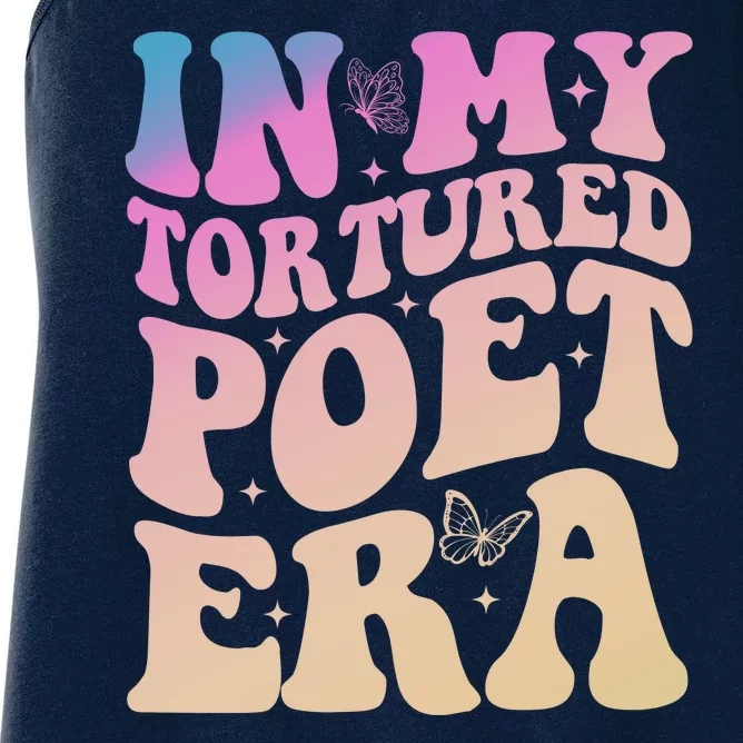 In My Tortured Poet Era Groovy Women's Racerback Tank