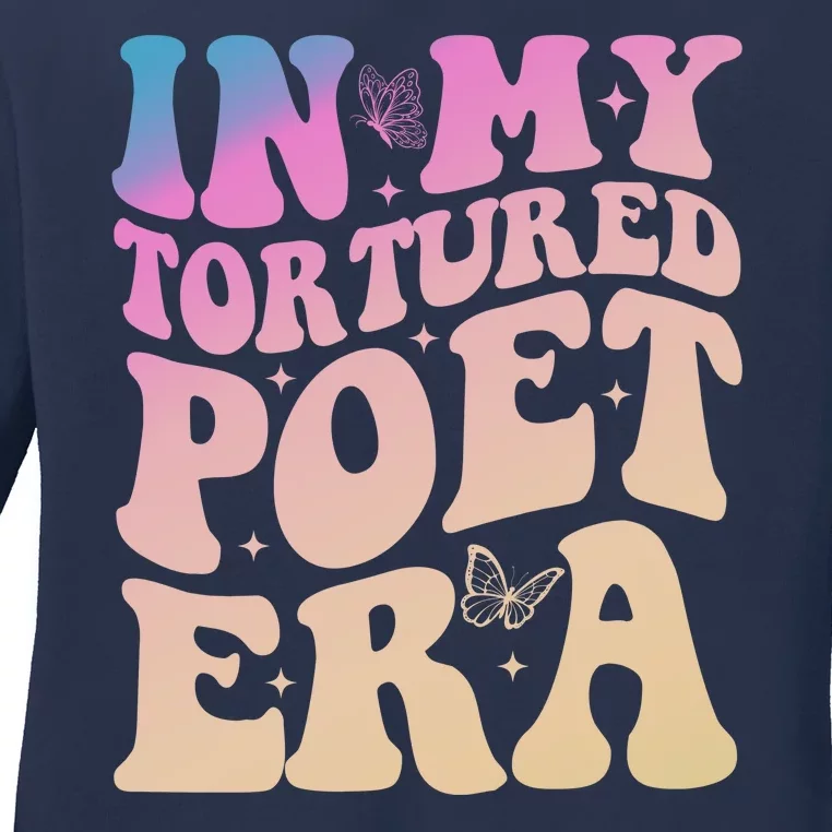 In My Tortured Poet Era Groovy Ladies Long Sleeve Shirt