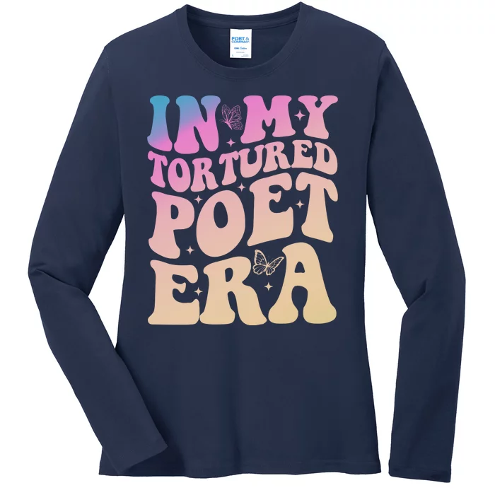 In My Tortured Poet Era Groovy Ladies Long Sleeve Shirt