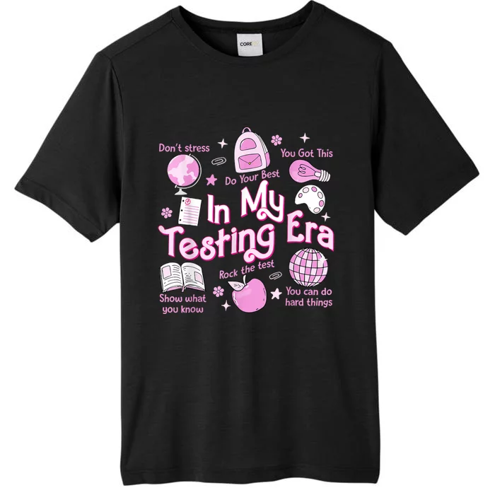 In My Testing Era Teachers Student Rock The Test Testing Day ChromaSoft Performance T-Shirt