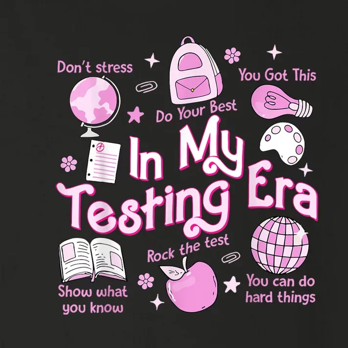 In My Testing Era Teachers Student Rock The Test Testing Day Toddler Long Sleeve Shirt