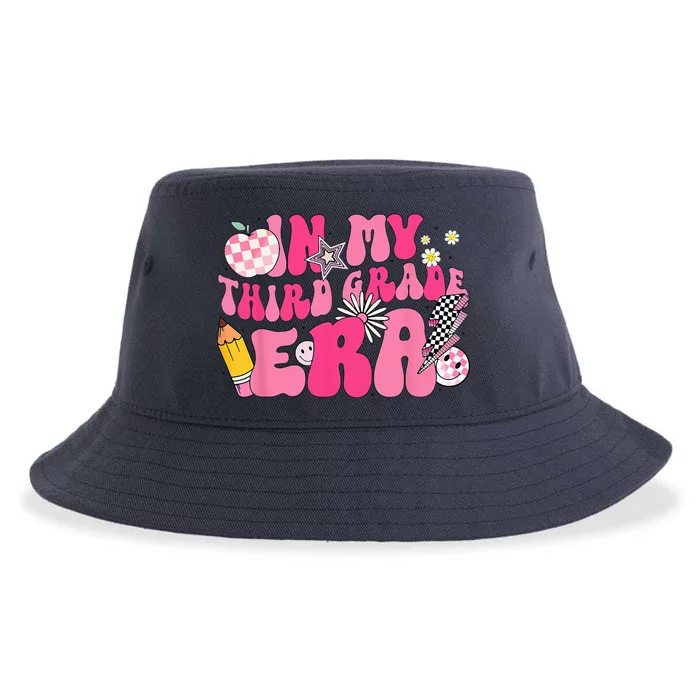 In My Third Grade Era Back To School 3rd Grade Retro Groovy Sustainable Bucket Hat