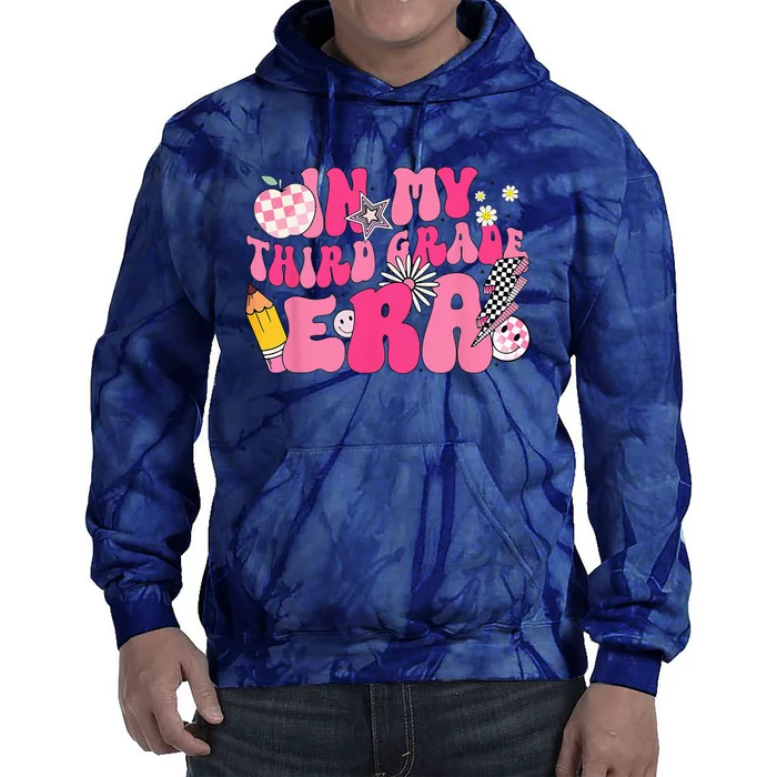 In My Third Grade Era Back To School 3rd Grade Retro Groovy Tie Dye Hoodie