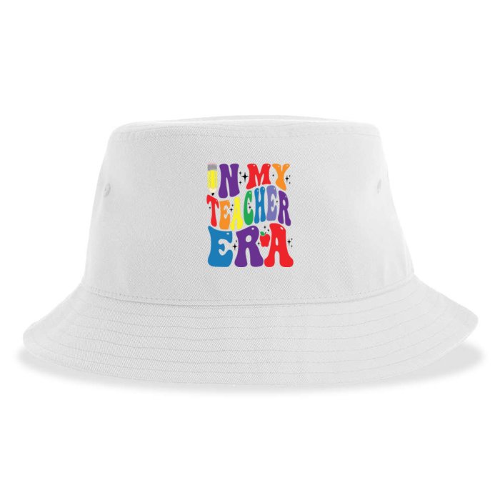 In My Teacher Era Favorite Teacher Gift Teacher’S Day Gift Custom School Teac Front & Back Sustainable Bucket Hat