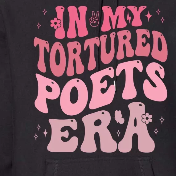 In My Tortured Poets Era Pink Groovy Premium Hoodie