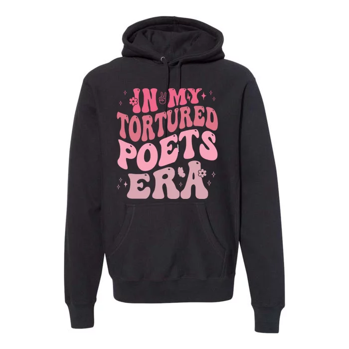 In My Tortured Poets Era Pink Groovy Premium Hoodie