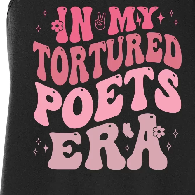 In My Tortured Poets Era Pink Groovy Women's Racerback Tank