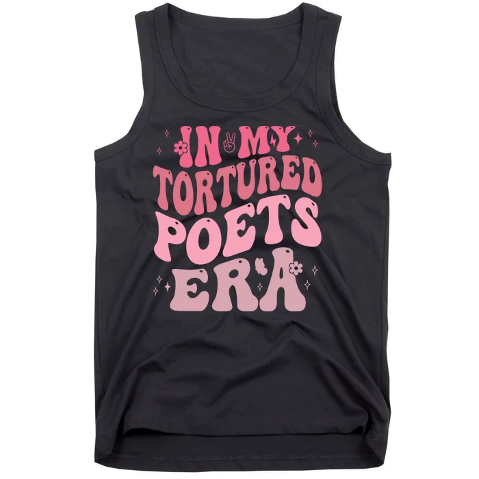 In My Tortured Poets Era Pink Groovy Tank Top