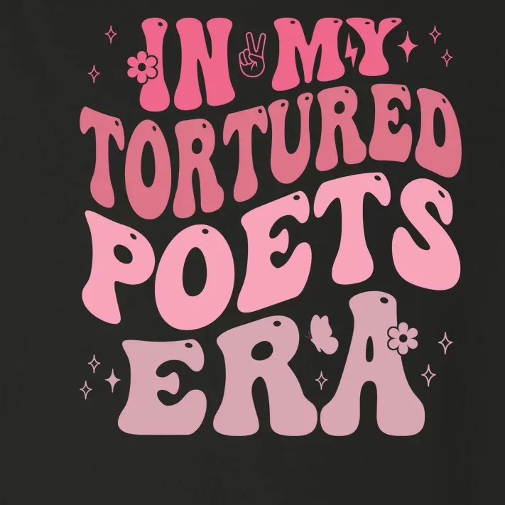 In My Tortured Poets Era Pink Groovy Toddler Long Sleeve Shirt