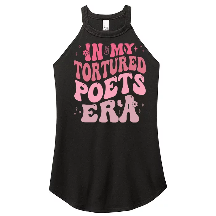 In My Tortured Poets Era Pink Groovy Women’s Perfect Tri Rocker Tank