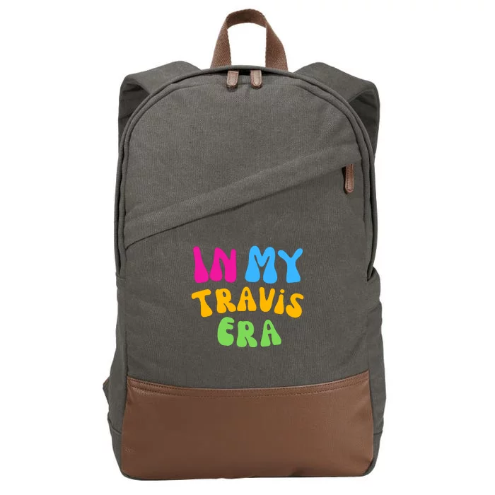 In My Travis Era Retro Cotton Canvas Backpack