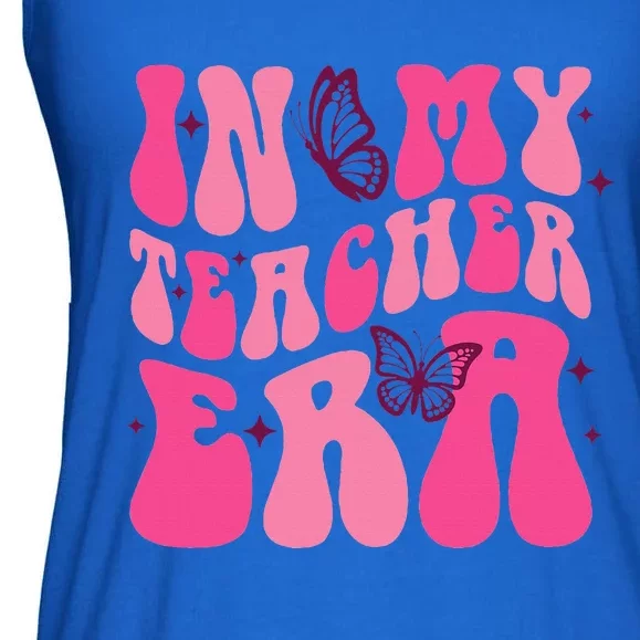 In My Teacher Era Back To School 1st Of School Teacher Ladies Essential Flowy Tank