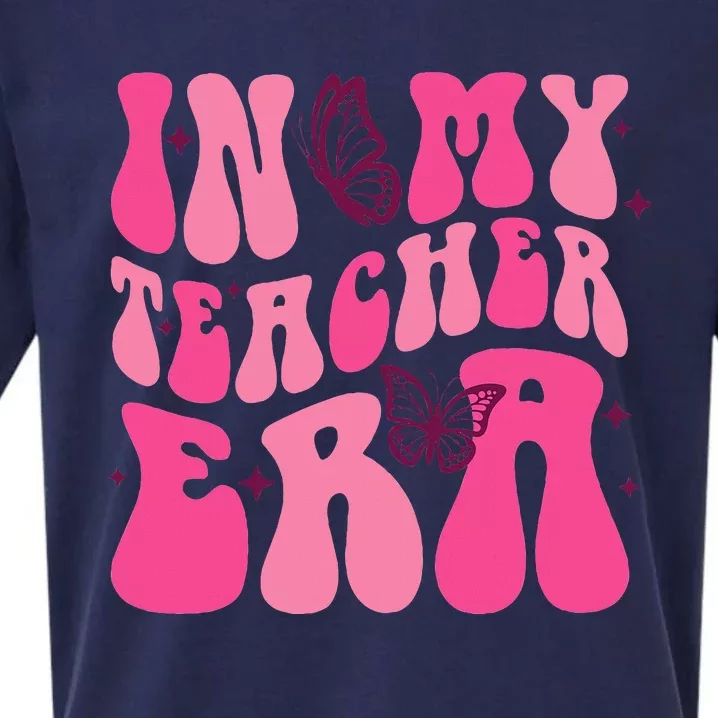 In My Teacher Era Back To School 1st Of School Teacher Sueded Cloud Jersey T-Shirt