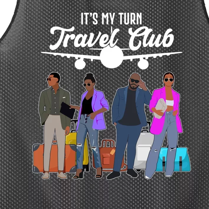 It's My Turn Travel Club Traveling Black African American Men And Women Mesh Reversible Basketball Jersey Tank