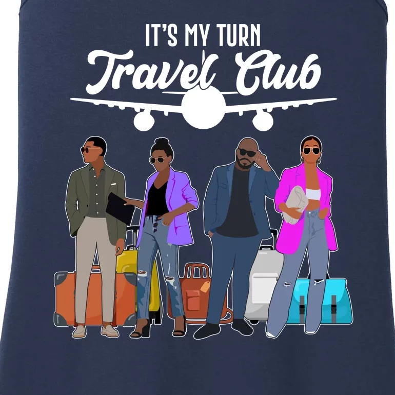 It's My Turn Travel Club Traveling Black African American Men And Women Ladies Essential Tank