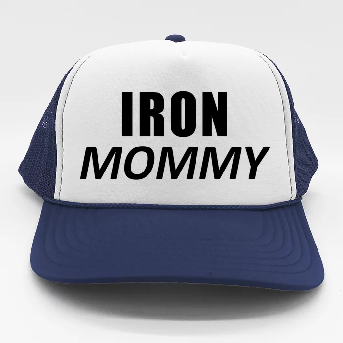 Iron Mommy Triathlon Mom Wife Mothers Day Mother Great Gift Trucker Hat