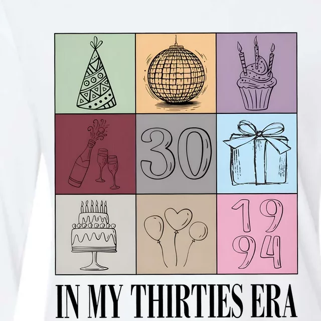 In My Thirties Era Birthday Womens Cotton Relaxed Long Sleeve T-Shirt