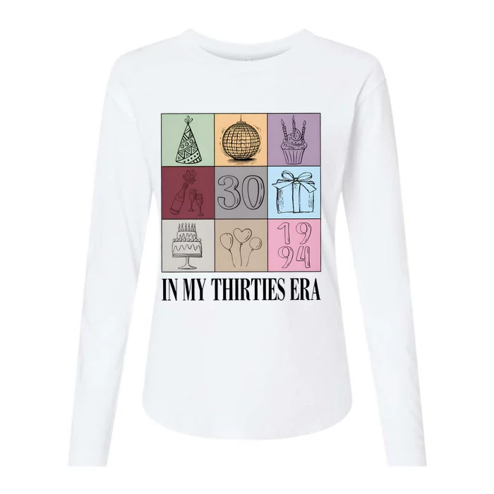 In My Thirties Era Birthday Womens Cotton Relaxed Long Sleeve T-Shirt