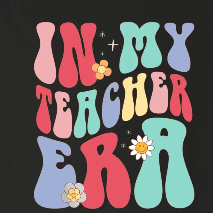 In My Teacher Era Groovy Retro Teacher Toddler Long Sleeve Shirt