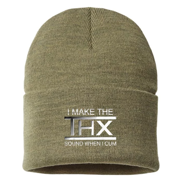 I Make The Thx Sound When I Cum Sustainable Knit Beanie