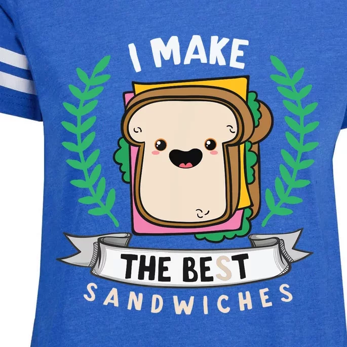 I Make The Best Sandwiches for Food Lovers - Sandwich Enza Ladies Jersey Football T-Shirt