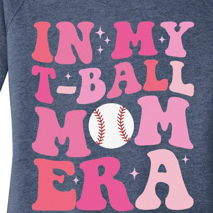 In My Tball Mom Era Ball Mom Funny Mothers Day Women's Perfect Tri Tunic Long Sleeve Shirt