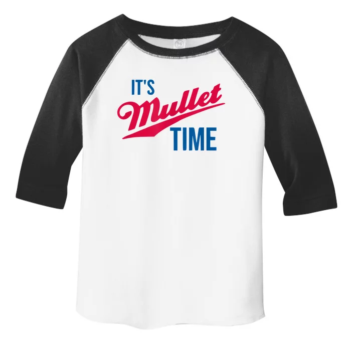 It’s Mullet Time, Funny Redneck Mullet Toddler Fine Jersey T-Shirt