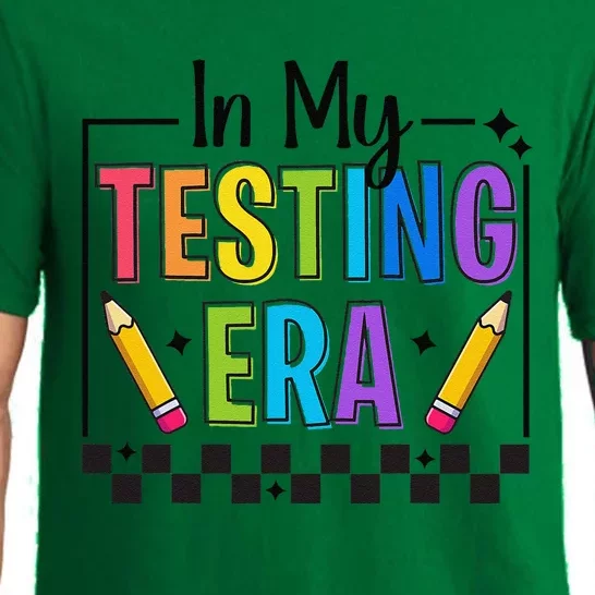 In My Testing Era Testing Day Teacher Funny Test Day Pajama Set