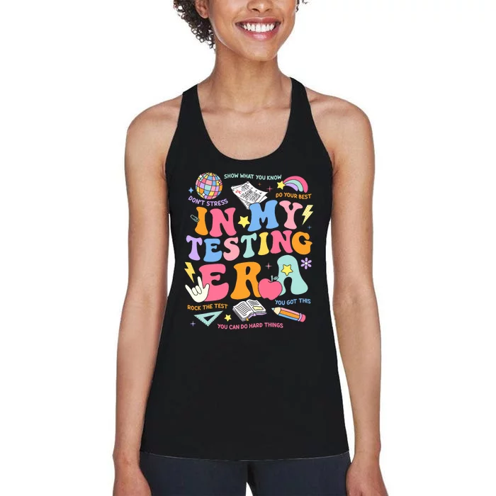 In My Testing Era Staar Test Day You Got This Motivational Women's Racerback Tank