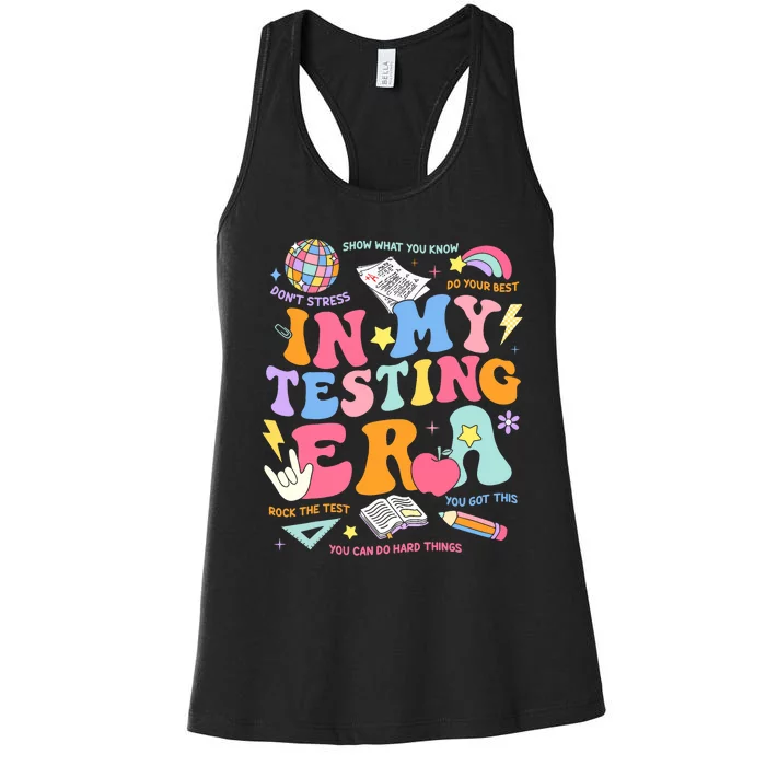 In My Testing Era Staar Test Day You Got This Motivational Women's Racerback Tank