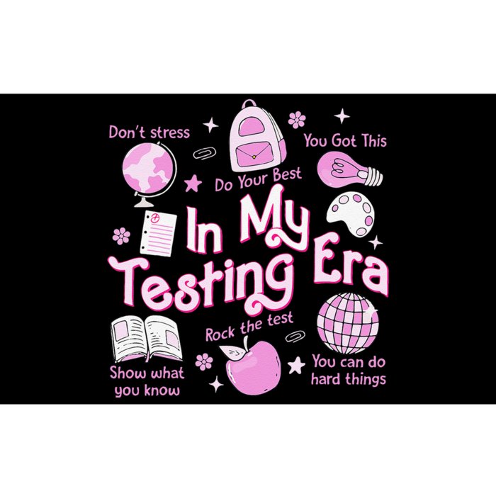 In My Testing Era Teachers Student Rock The Test Testing Day Bumper Sticker