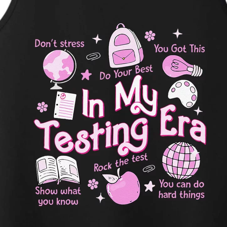 In My Testing Era Teachers Student Rock The Test Testing Day Performance Tank