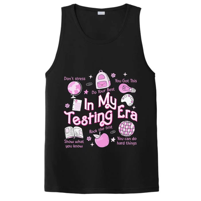 In My Testing Era Teachers Student Rock The Test Testing Day Performance Tank