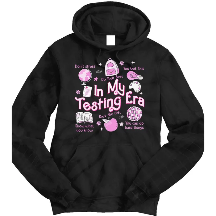 In My Testing Era Teachers Student Rock The Test Testing Day Tie Dye Hoodie