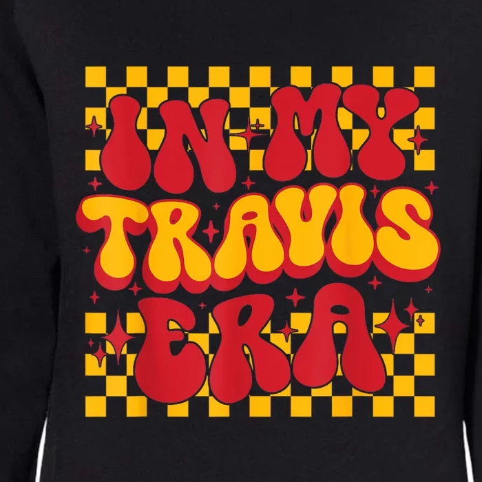 In My Travis Era Retro Groovy Womens California Wash Sweatshirt