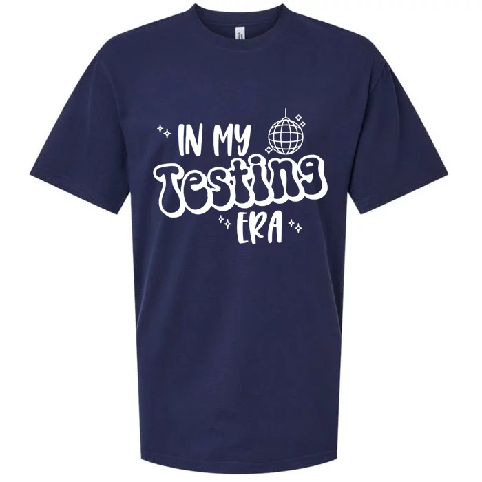 In My Testing Era, Funny Testing Teacher, Teaching Student Sueded Cloud Jersey T-Shirt