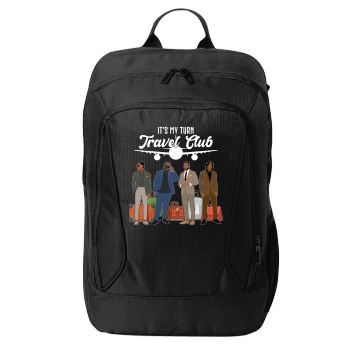 It's My Turn Travel Club Traveling Black African American Men City Backpack