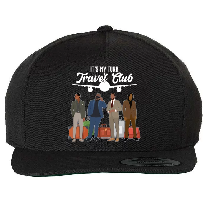 It's My Turn Travel Club Traveling Black African American Men Wool Snapback Cap