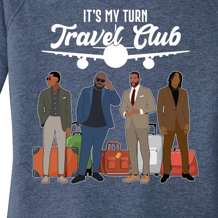 It's My Turn Travel Club Traveling Black African American Men Women's Perfect Tri Tunic Long Sleeve Shirt