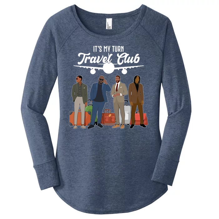 It's My Turn Travel Club Traveling Black African American Men Women's Perfect Tri Tunic Long Sleeve Shirt