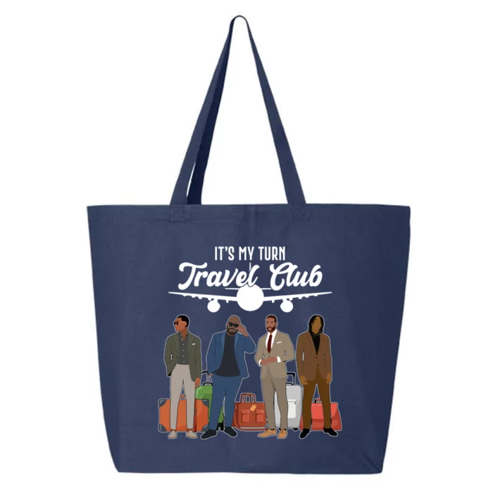 It's My Turn Travel Club Traveling Black African American Men 25L Jumbo Tote