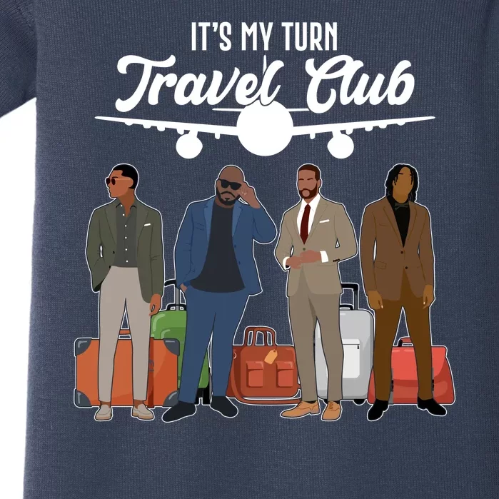 It's My Turn Travel Club Traveling Black African American Men Baby Bodysuit