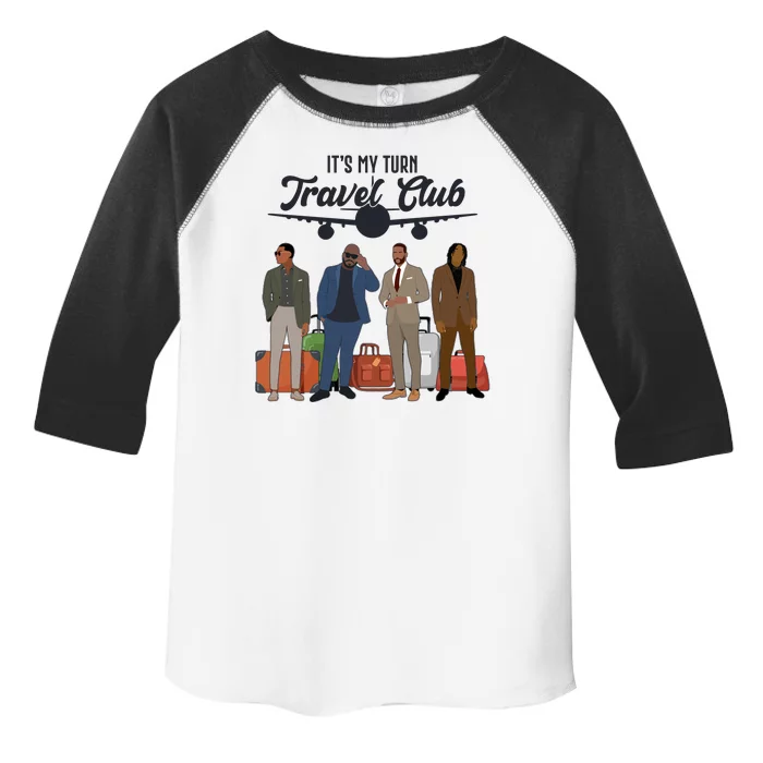 It's My Turn Travel Club Traveling Black African American Men Toddler Fine Jersey T-Shirt