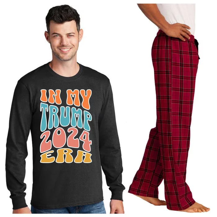 In My Trump 2024 Era Pro Trump Supporter Trump Gift Long Sleeve Pajama Set