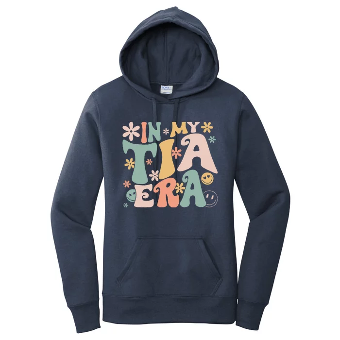 In My Tia Era Retro Groovy Funny Cool Aunt Auntie Club Women's Pullover Hoodie