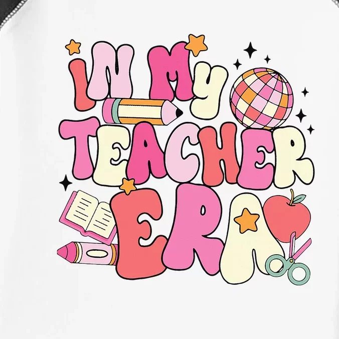 In My Teacher Era First Day Of School Back To School Retro Infant Baby Jersey Bodysuit