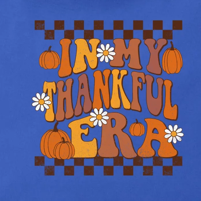 In My Thankful Era Thanksgiving Fall Retro Groovy Family Gift Zip Tote Bag