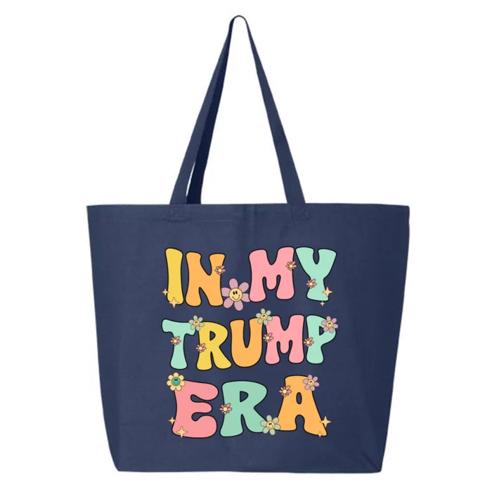 In My Trump Era Retro Groovy Trump 2024 Election Gift 25L Jumbo Tote