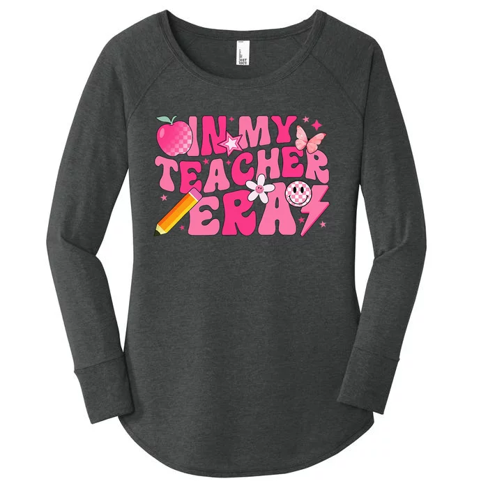 In My Teacher Era Back To School Retro Back To School Retro Women's Perfect Tri Tunic Long Sleeve Shirt