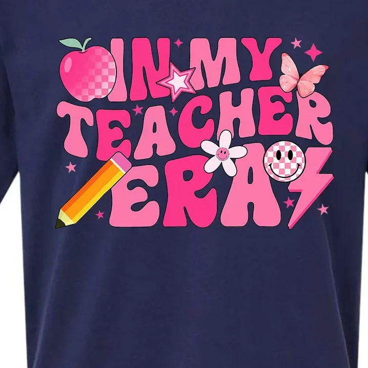 In My Teacher Era Back To School Retro Back To School Retro Sueded Cloud Jersey T-Shirt